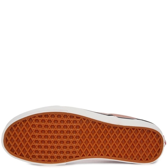 VANS CLASSIC SLIP-ON CHECKERS MAHOGANY ROSE SHOES - Picture 7 of 8